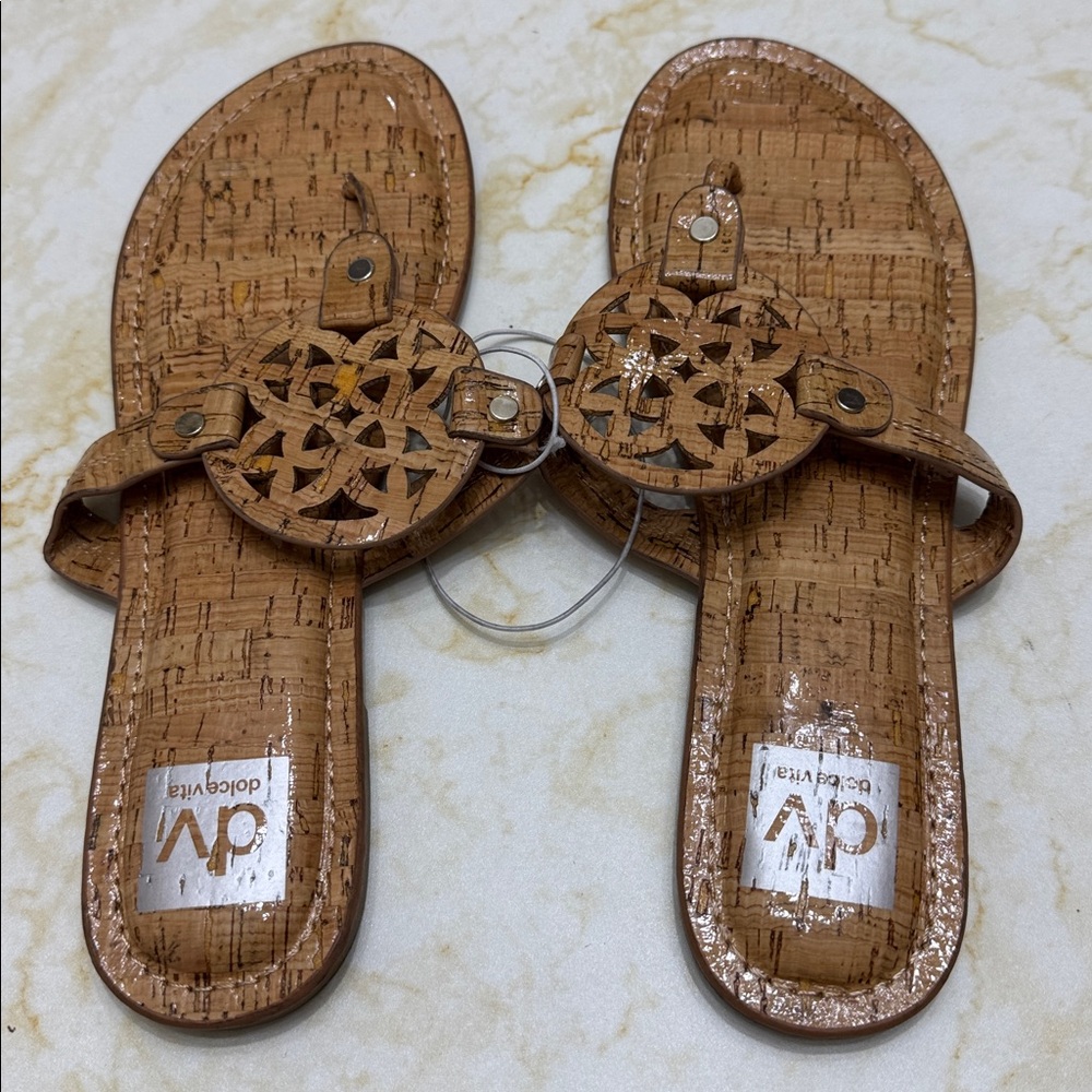 Dolce Vita Tan Cork Slippers